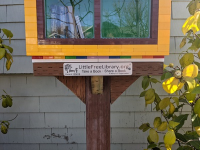 Little Free Library plaque